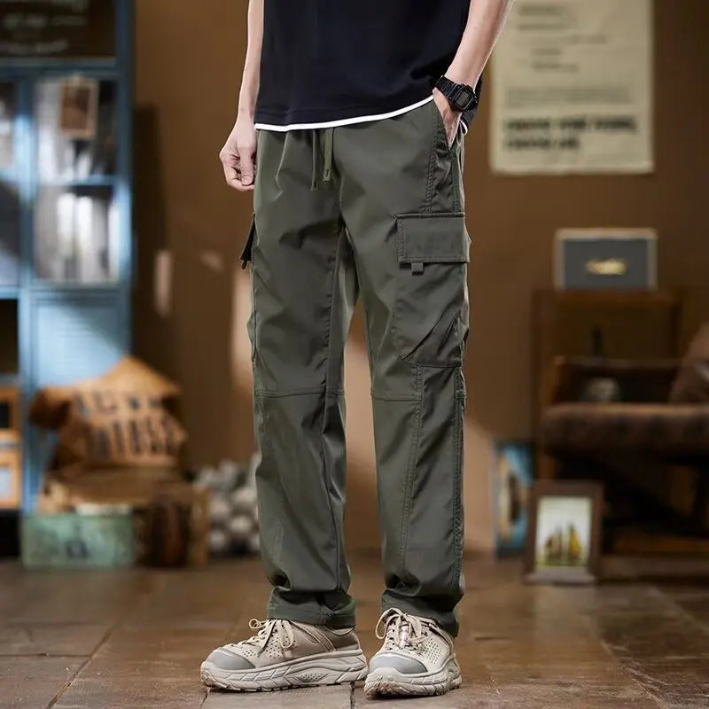 Working pants for men's new loose straight trousers for work wear-resistant and dirty American charge casual pants