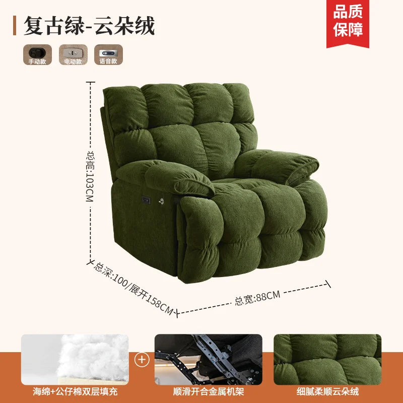 Recliner Europe Living Room Sofas Comfortable Adults Minimalist Design Sofa Cinema Lounge Muebles Para Habitacion Furnitures