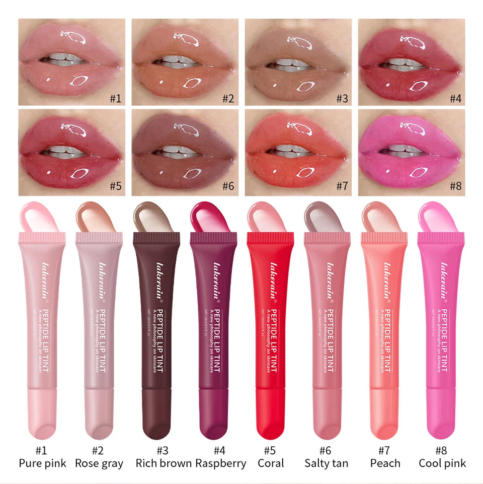 Moisturizing Phone Case Lip Gloss 8 Colour Lipstick Holder Silicone Case for Phone Case Lip Gloss Jelly Transparent Cosmetics