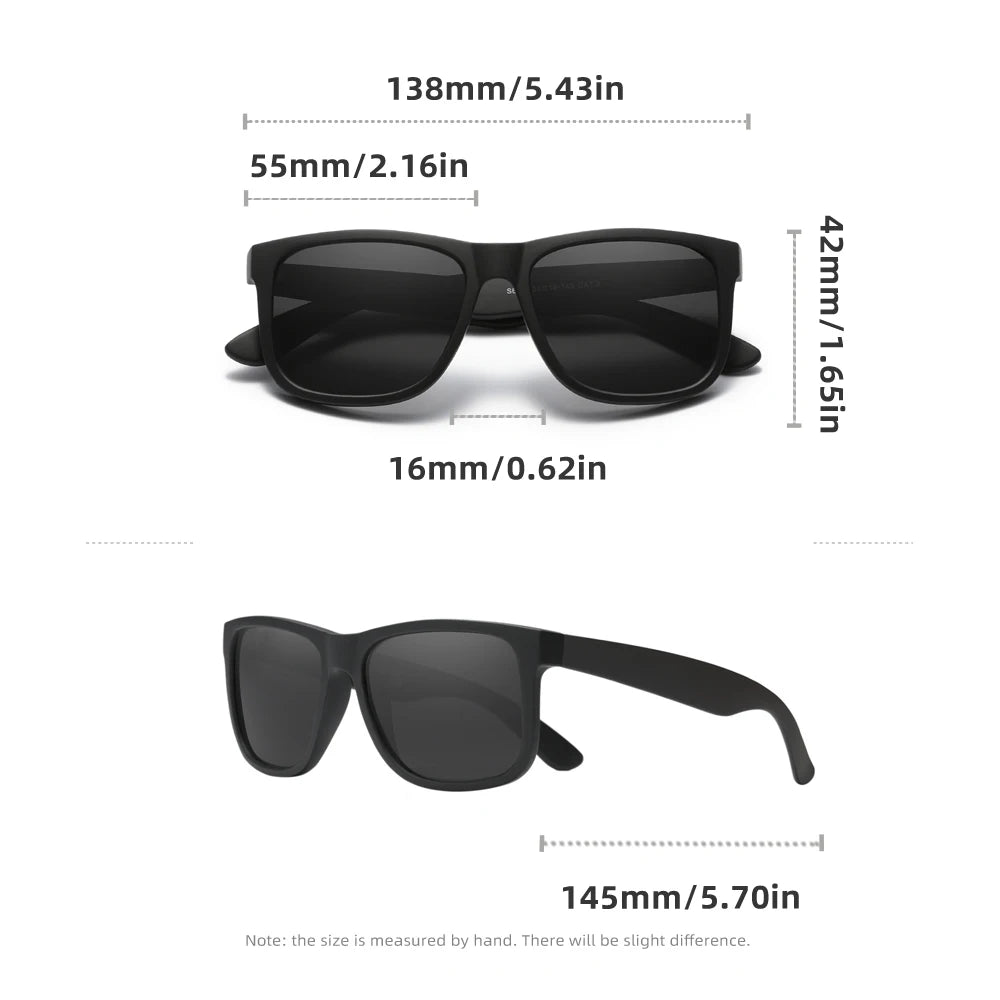 Classic Polarized Sunglasses for Men Women UV400 Protection Trendy Driving Fishing Outdoor Sun Glasses