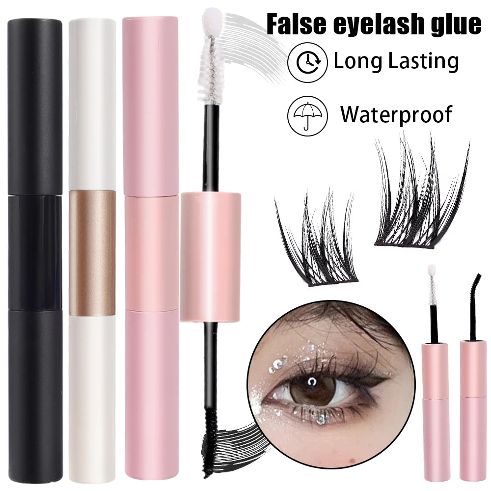 Lasting Eyelash Glue Balm Double-headed Black Mascara Glue Long-lasting Set Eyelash Brush Fast Drying Eye Lash Extension Makeup