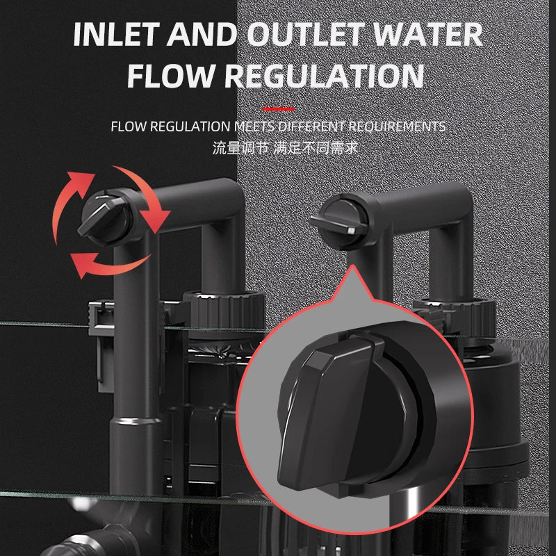 110V 220V Fish tank filter wall-mounted filter barrel external small silent external water purification filtration cycle