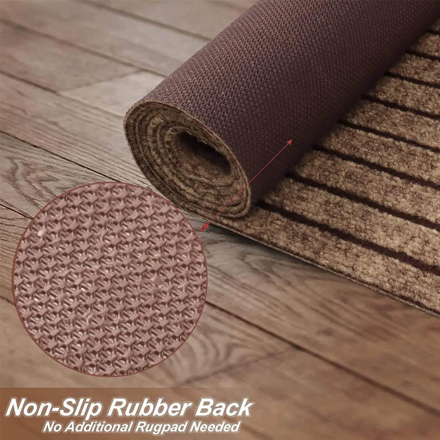 Striped Carpet Classic Door Carpet Kitchen Floor Mat, Closely Attached To The Ground, Anti Slip and Anti Fouling,strong Adhesion