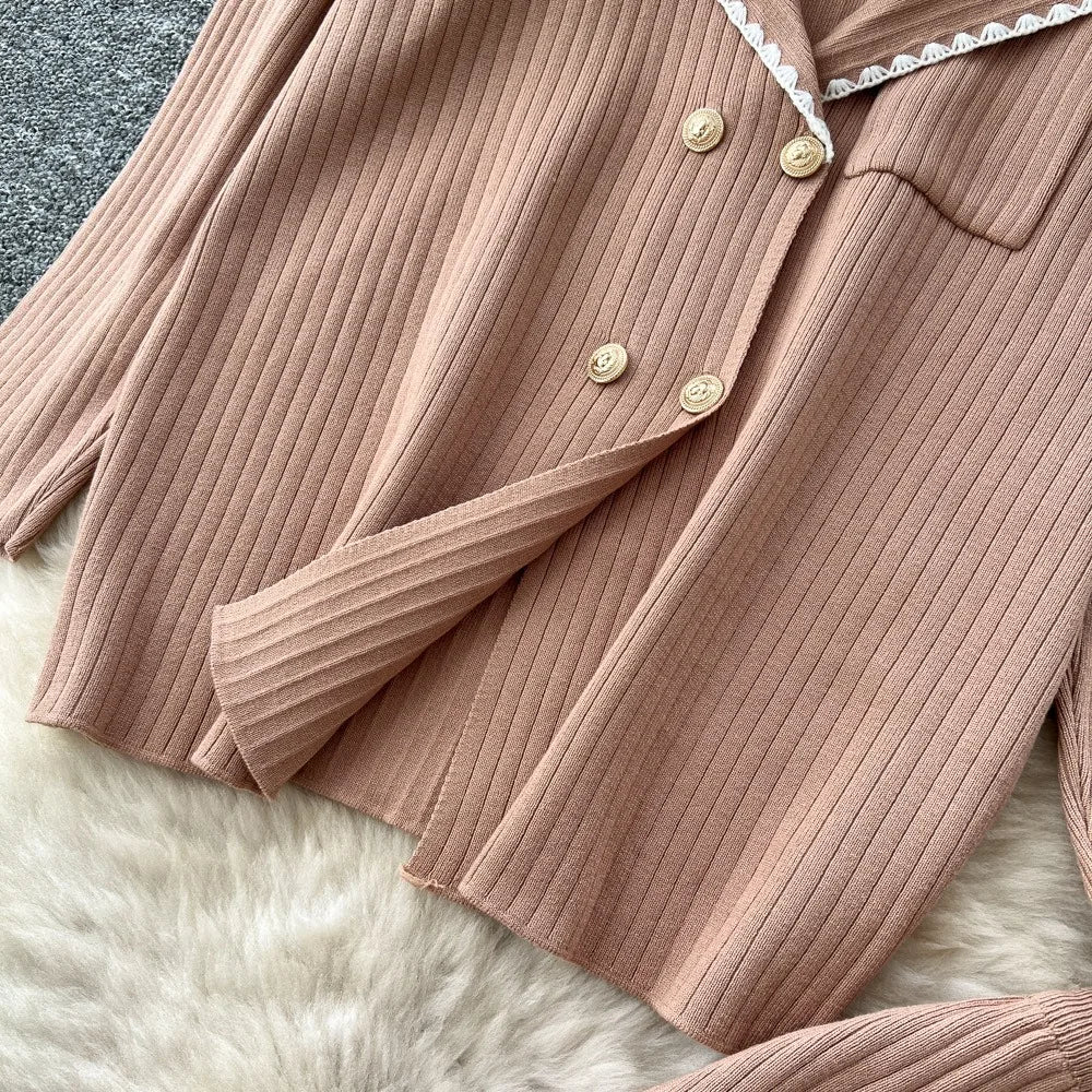 Pants Set Women Two Piece Sets Hooded Matching Sets Sweatshirts Long Pants High Waist Knitted Splice Y2k Casual Jogger 2025