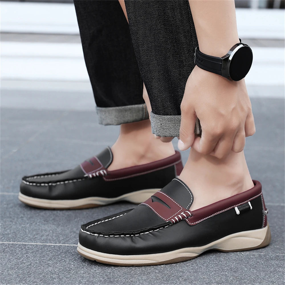 Men's Business Casual Loafers Shoes for Office Travel And Vacation Durable Elegant TPR Outsole Formal Shoes
