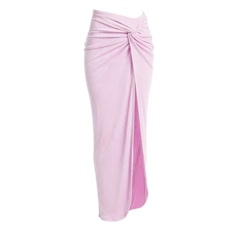 One-Piece Swimsuit and Skirt Blue Swimwear Bikini Female Vocation Bathing Suit Beachwear Beach Dress Sarong