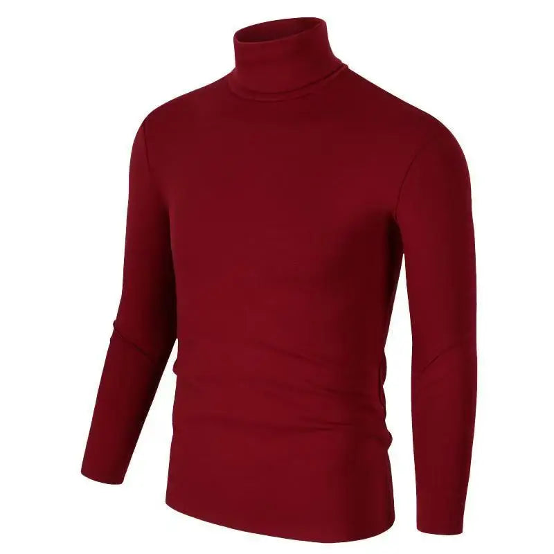 Thermal Underwear Tops Men Winter Clothes Thermal Shirt Autumn Men's Winter Tights High Neck Thin Slim Fit Long Sleeve T-shirt