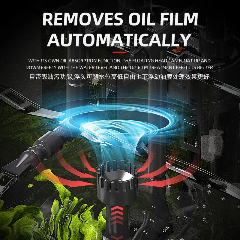 110V 220V Fish tank filter wall-mounted filter barrel external small silent external water purification filtration cycle