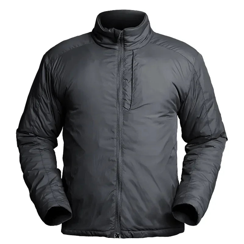 Winter Jackets Men Parkas Warm Lightweight Portable Outerwear Tactics Jacket Heat Reflective Windproof Hiking Coat Windbreaker