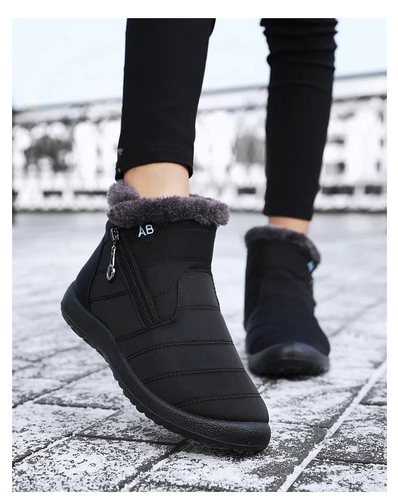 Women Boots Watarproof Ankle Boots For Women Winter Shoes Keep Warm Snow Boots Female Zipper Botines Winter Botas Mujer