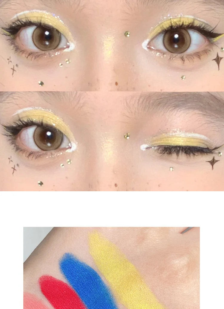 Matte Green Yellow Monochrome Eyeshadow Palette Natural Color Rendering Powder For Delicate Eye Contouring Brightens Makeup
