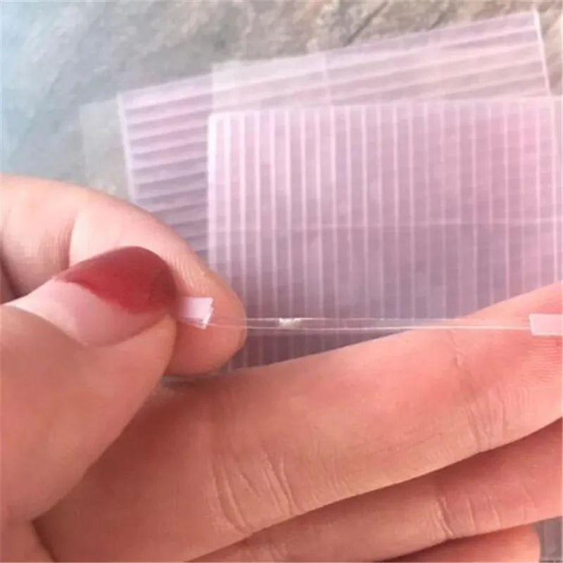 520Pcs/10Sheets Invisible Double Eyelid Tape Self-Adhesive Transparent Pink Eyelid Stickers Waterproof Fiber Stickers For Eyelid