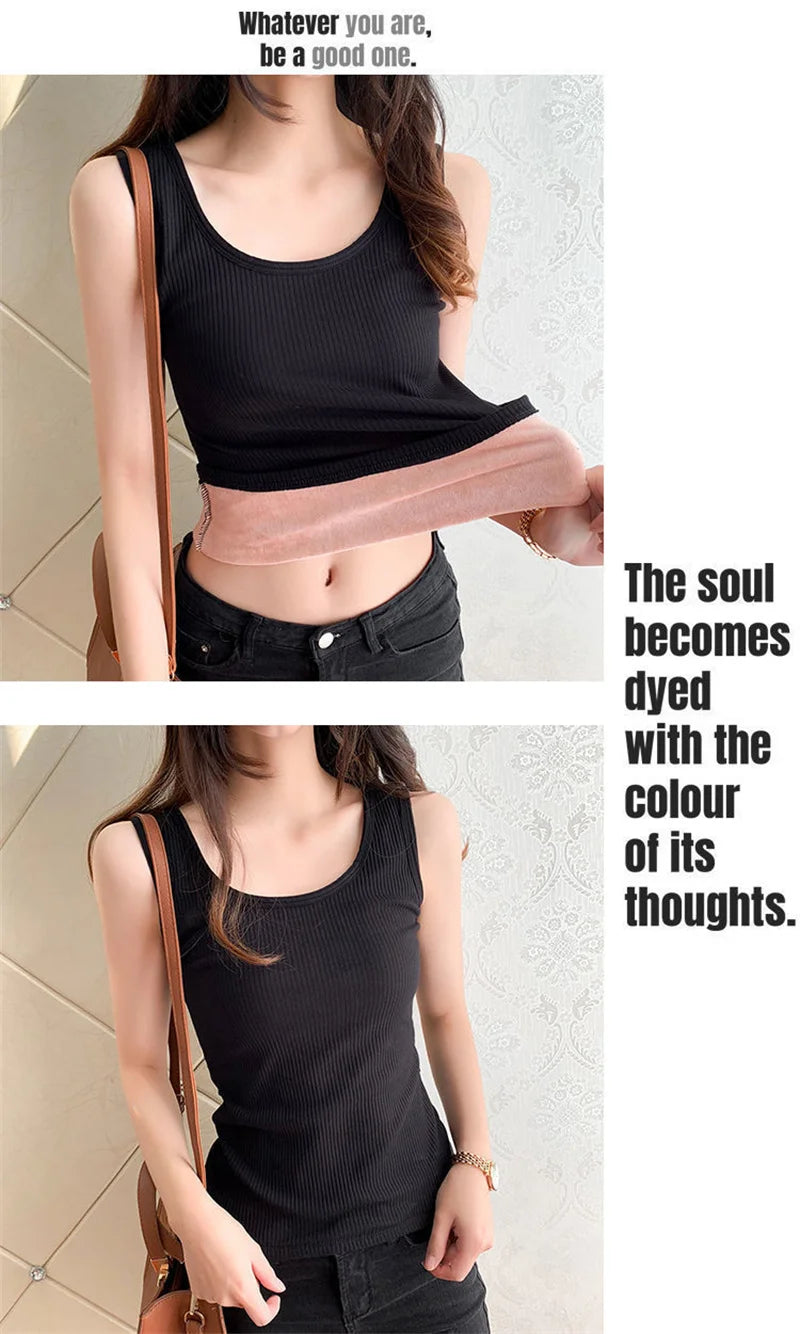 Thermal Underwear Vest Thermo Lingerie Woman Winter Clothing Comfortable Warm Top Inner Wear Thermo Shirt Ladies Undershirt New