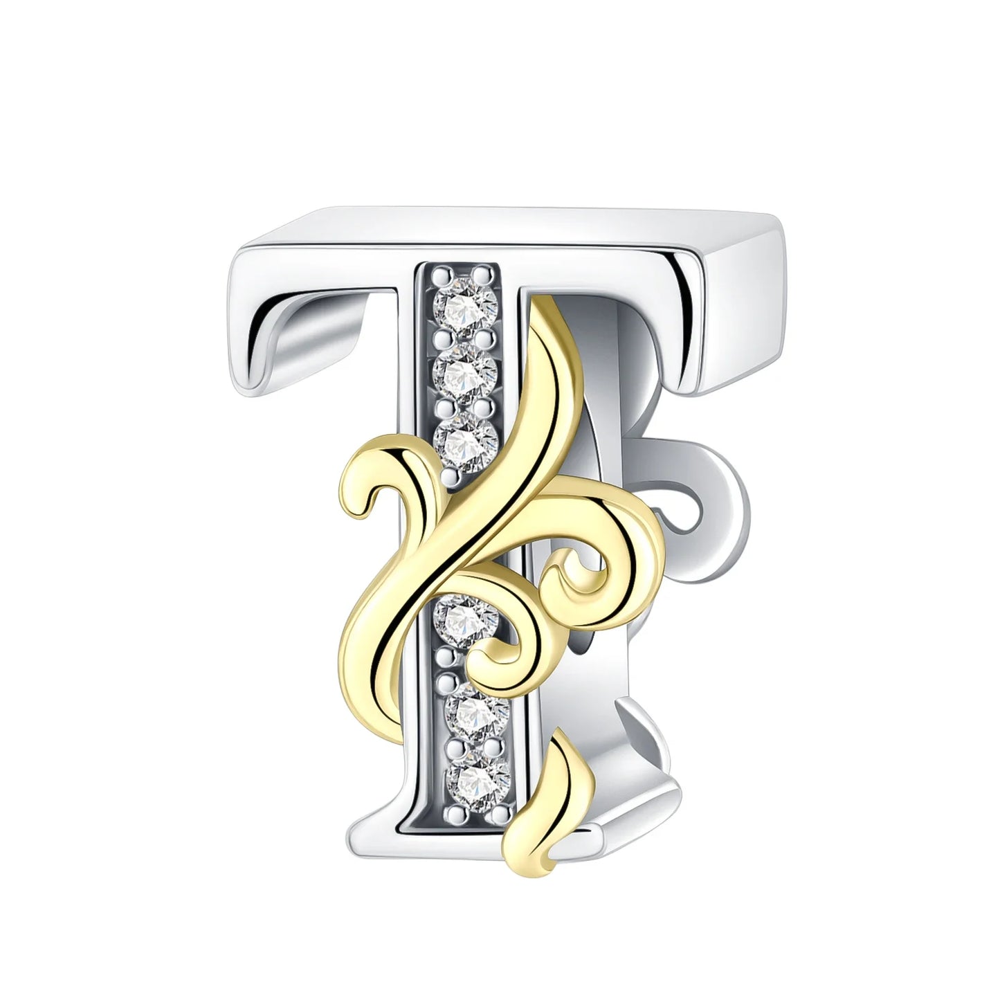 925 Sterling Silver Full series of A-Z letters pendant Charms For Original  Bracelet Charm Necklace Diy Female Jewelry