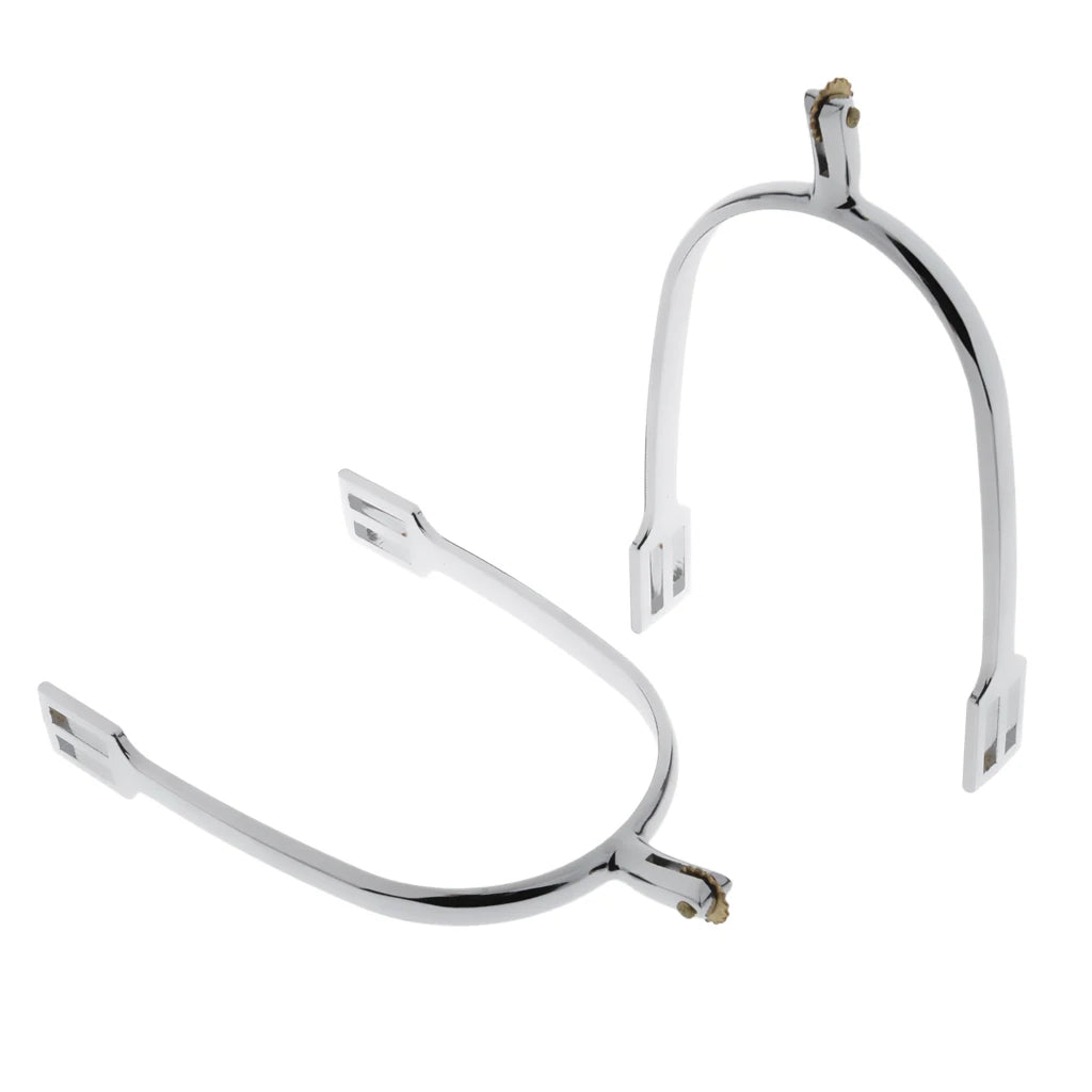 1Pair Zinc Alloy Horse Spurs Horse Riding Equestrian Training Spur for Riding Boots Outdoor Equestrian Sports Accessories