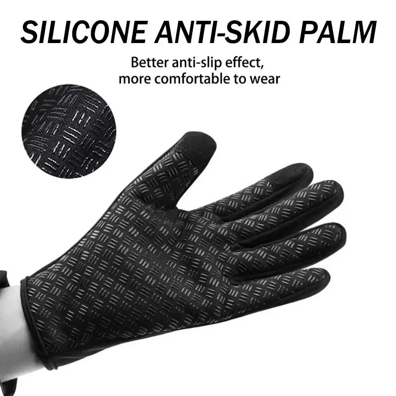 Outdoor Warm Gloves Autumn Winter Thermal Sport Cycling Running Bicycle Ski Gloves for Camping Hiking Motorcycle Gloves MenWomen