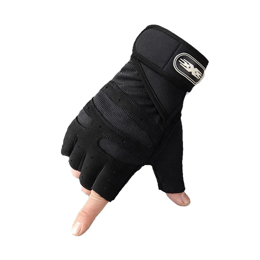 Ventilated Weight Lifting Gym Workout Gloves with Wrist Wrap Support for Men & Women,Full Palm Protection,for Weightlifting