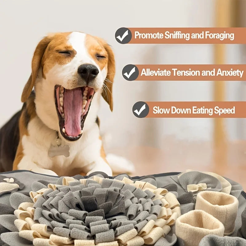 pet feeding mat For Dogs Interactive Durable Dog Slow Feeding Pad Training Mat For Foraging Skills And Slow Eating