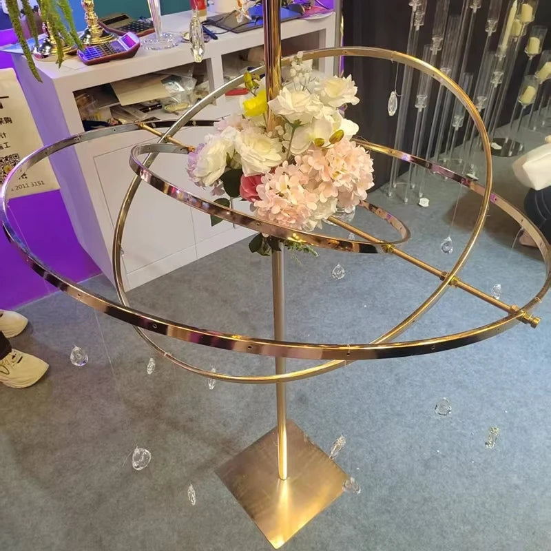 2pcs wedding props, round flower arrangement, main table decoration, wedding aisle marker, main table setup