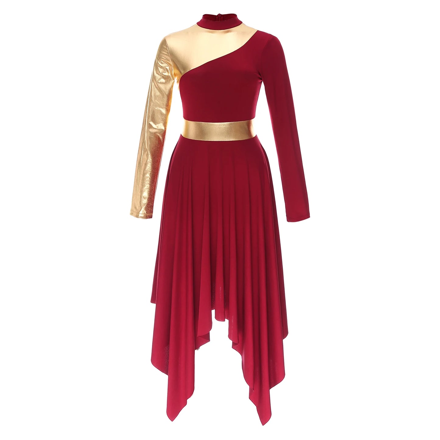 Adults Liturgical Praise Dance Dress Women Lyrical Performance Costume Modern Contemporary Dress Celebration of Spirit Dancewear