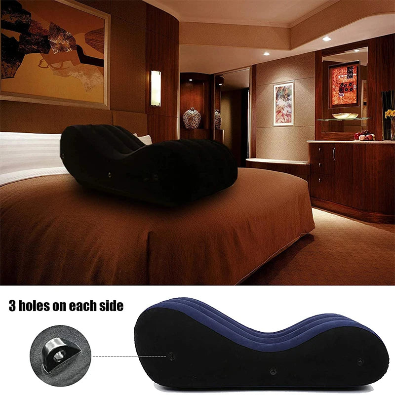 Portable Inflatable Sofa Bed S-shaped Love Position Labor-saving Sitting Wedge Husband Wife Pillow Better Love Life Furniture