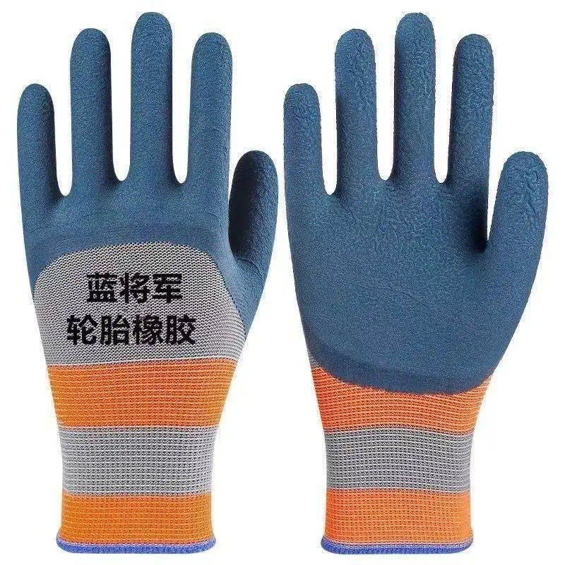12 pairs of gardening gloves, safety work gloves, maintenance gloves, wear-resistant rubber gloves, carpenter maintenance tools