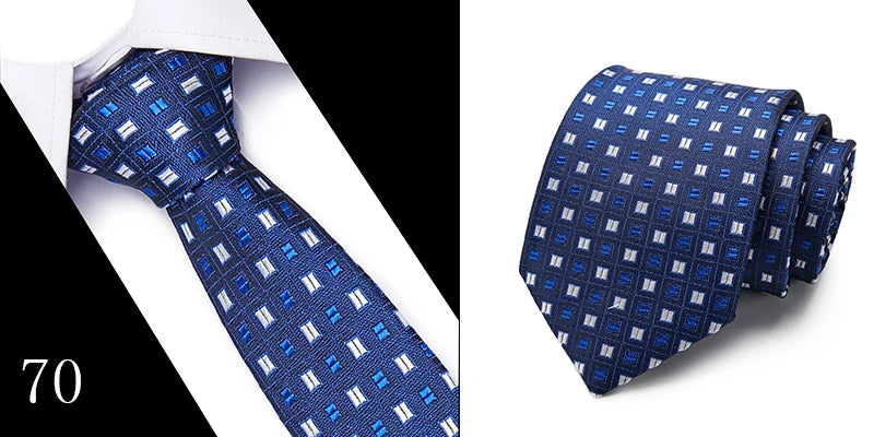 Hot Sale Necktie Man 7.5 cm Silk Tie Solid Color Gravatas Suit Accessories Fit Wedding Holiday Party