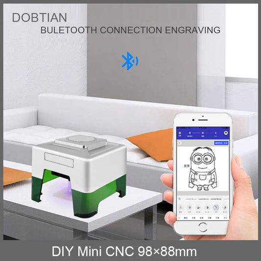 New Laser Engraver DIY Mark Printer Cutter Woodworking Machines Plastic 3000mw Bluetooth Mini Engraving Machine