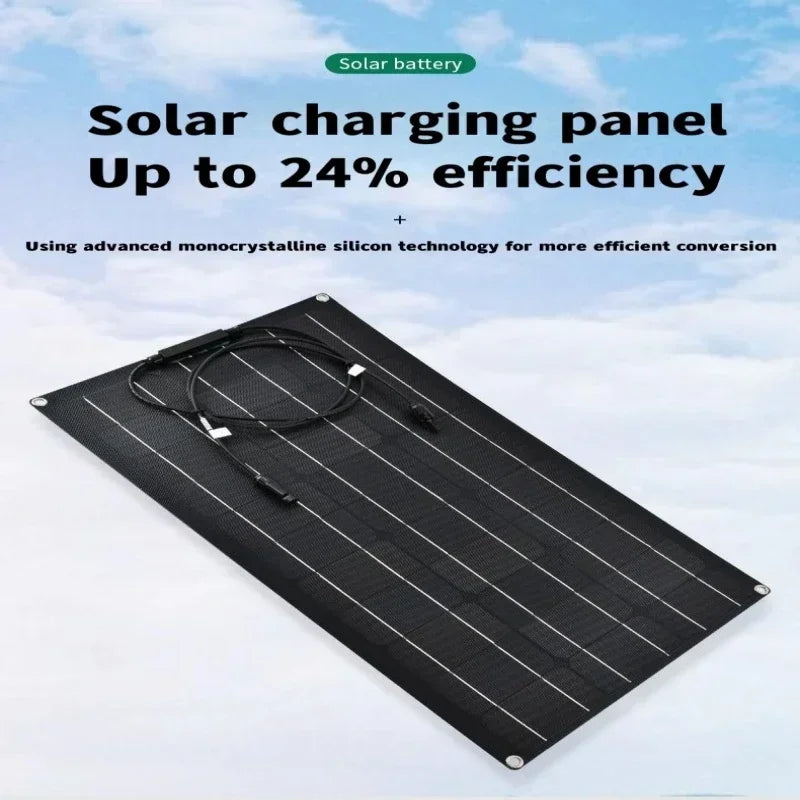 Solar Panel 500w1000w1500w2000w Super Power Suitable For RV Boat Car Household  Camping 18V 36V Battery Charger Solar Panel Kits