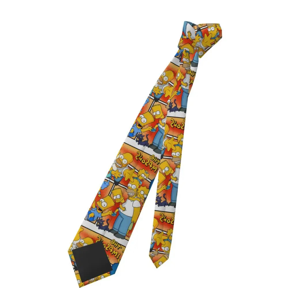 Personalized The S-Simpsones Homer Neck Ties Men Formal Silk Wedding Neckties