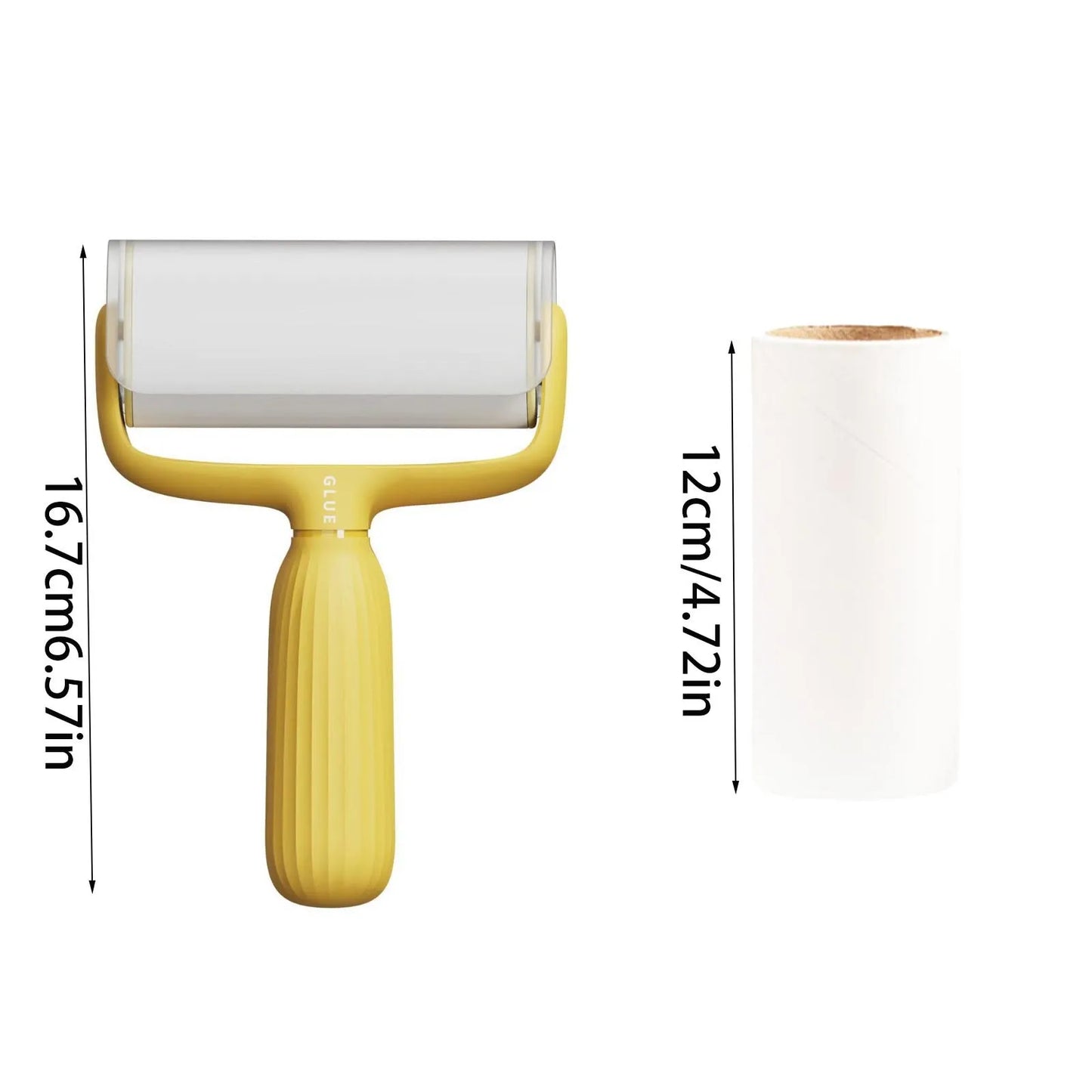 Tearable Lint Roller Sticky Roll Paper Dust Wiper Pet Hair Clothes Carpet Tousle Remover Replaceable Cleaning Brush Accessories