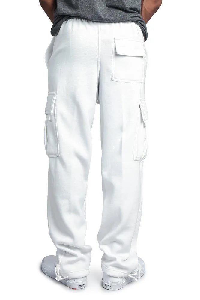 Spring and Autumn New Men's Sports Leisure Trousers Multi-pocket Loose Solid Color Cargo Work Pants Streetwear Men Pants