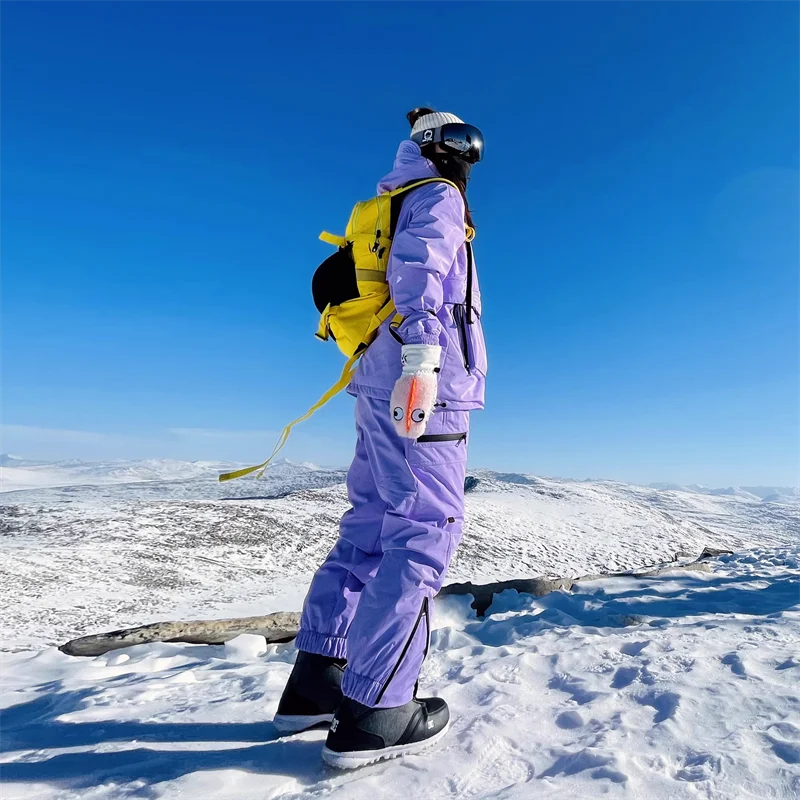 Ski Suit Set for Men and Women Windproof, Waterproof, Warm Jacket and Pants Complete Set of Snowboarding Gear High Quality