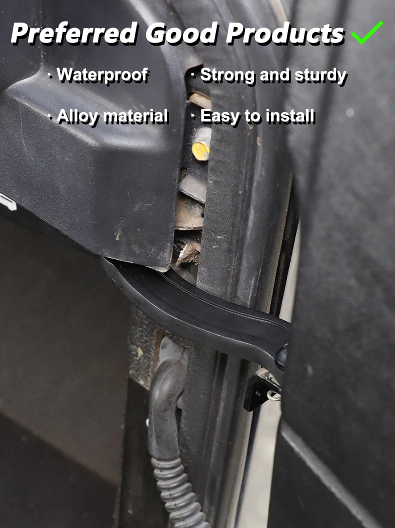 Carbon Steel Black Car Front Door Hinge Replacement Parts For Land Rover Defender 90 110 130 2004-2018 Car Accessories