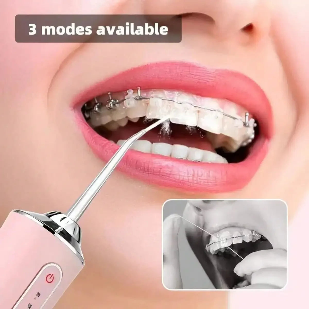 Electric Water Floss, Intelligent Chip, Precise Pressure Control, 360 Degree Rotating Nozzle, Tooth Cleaning Device