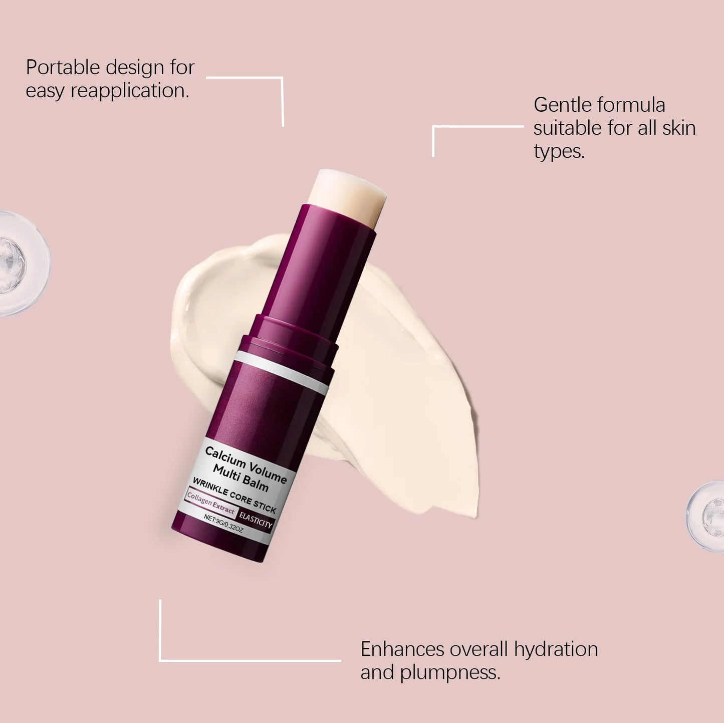 Anti-Aging Moisturizing Skincare Stick Firming Repairing Skin Deep Hydration Improving Fine Lines Brightening Skincare Stick