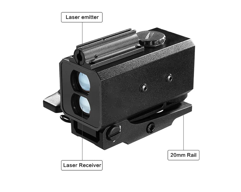Tactical Hunting Sniper Laser Rangefinder Riflescope Long Range 1200M Real-time Rang Finder Distance Meter Angle Speed Telemeter