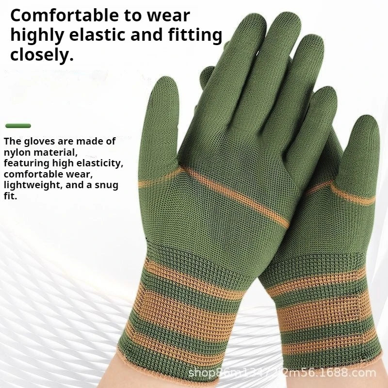 4 Pair Gardening Gloves Soft Breathable Wear Resistant Non Slip Stab Proof Working Gloves Unisex Planting Protective Tool Gloves