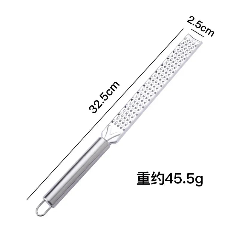 Stainless Steel Grater Cheese Long Planer Baking Handheld Cheese Grater Chocolate Grater Lemon Peel Scraper Cheese Grinding Tool