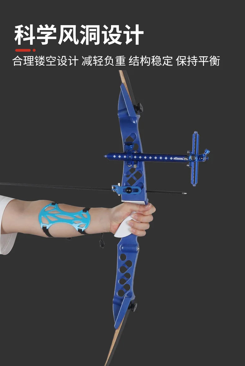 68 Inch Takedown Recurve Bow 16‑38Lbs Draw Weight Archery Equipment For Outdoor Sport Target Shooting Training Practice