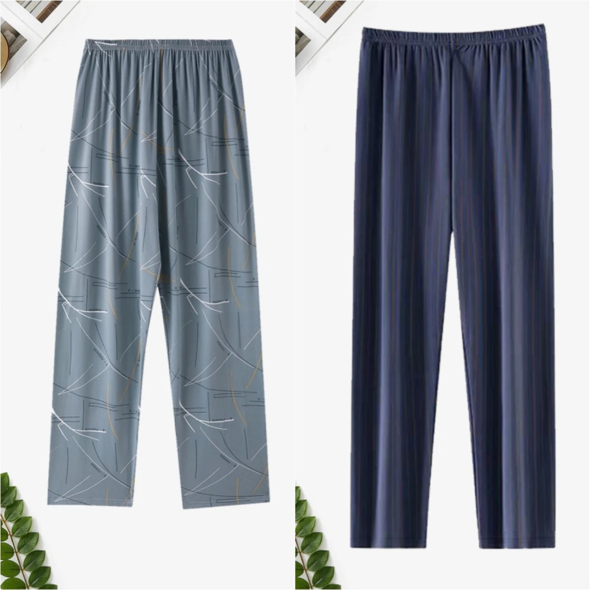 Pajama Pants Men's Spring and Autumn Loose Casual Trousers Home Pants Men's Home Pants Can Be Worn Outside