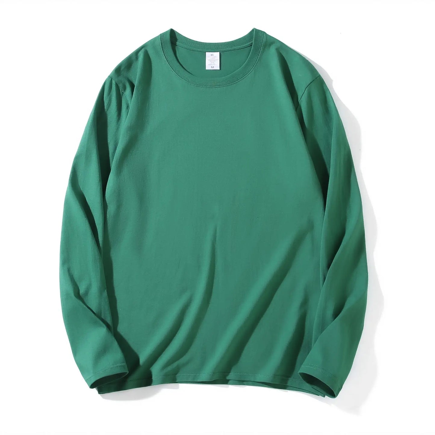Cotton 100% Long-sleeved Men's T Shirt MRMT 2025 Brand New Round-collar Solid-color Men T-shirt for Male Tshirt Man Tops Tees