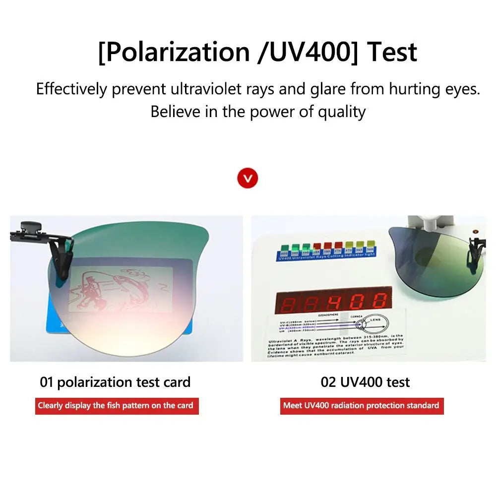 Polarized Clip On Sunglasses Over Prescription Glasses Ultra-Light UV400 Flip Up Sun Glasses Cat Eye Convenient Shades