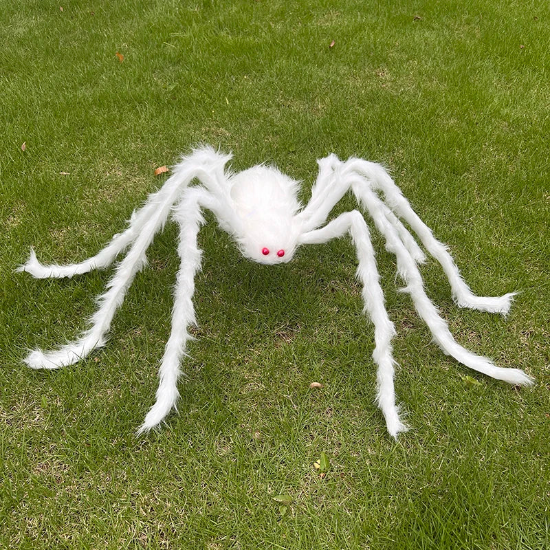 Scary Giant Fake Spiders Halloween Outdoor Decoration Hairy Spider Large Props For Outside Yard Porch Garden Decor Haunted House