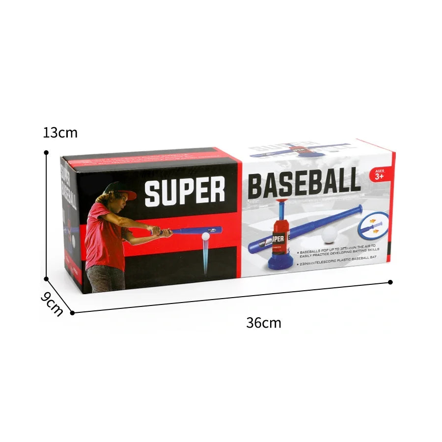 Hot-Selling Baseball Launcher Toy, 2-in-1 Foot-Operated/Manual Press Ball Pitching Machine, Interactive Baseball Training Game for Young Children, Outdoor Sports Toy, Indoor and Outdoor Interactive Sports Game for Kids, Kinde