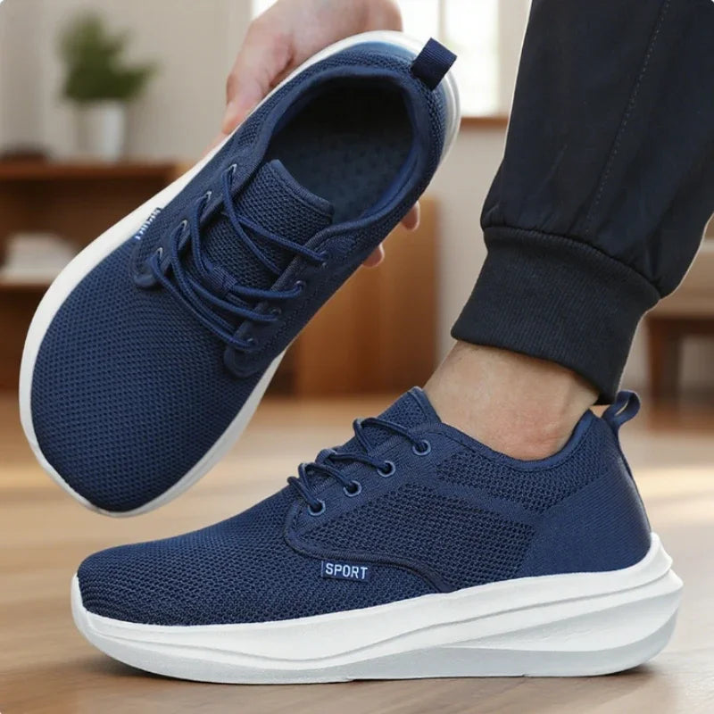 Wide Toe Barefoot Shoes for Men Breathable Non-slip Minimalist Walking Shoes 2025 Fashion Unisex Outdoor Platform Sneakers Women