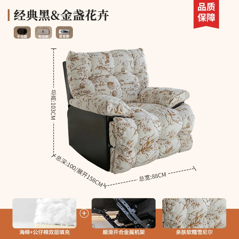 Recliner Europe Living Room Sofas Comfortable Adults Minimalist Design Sofa Cinema Lounge Muebles Para Habitacion Furnitures