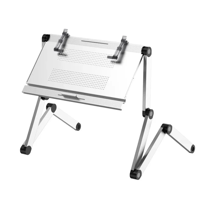 Laptop desk, foldable tablet stand, adjustable and movable