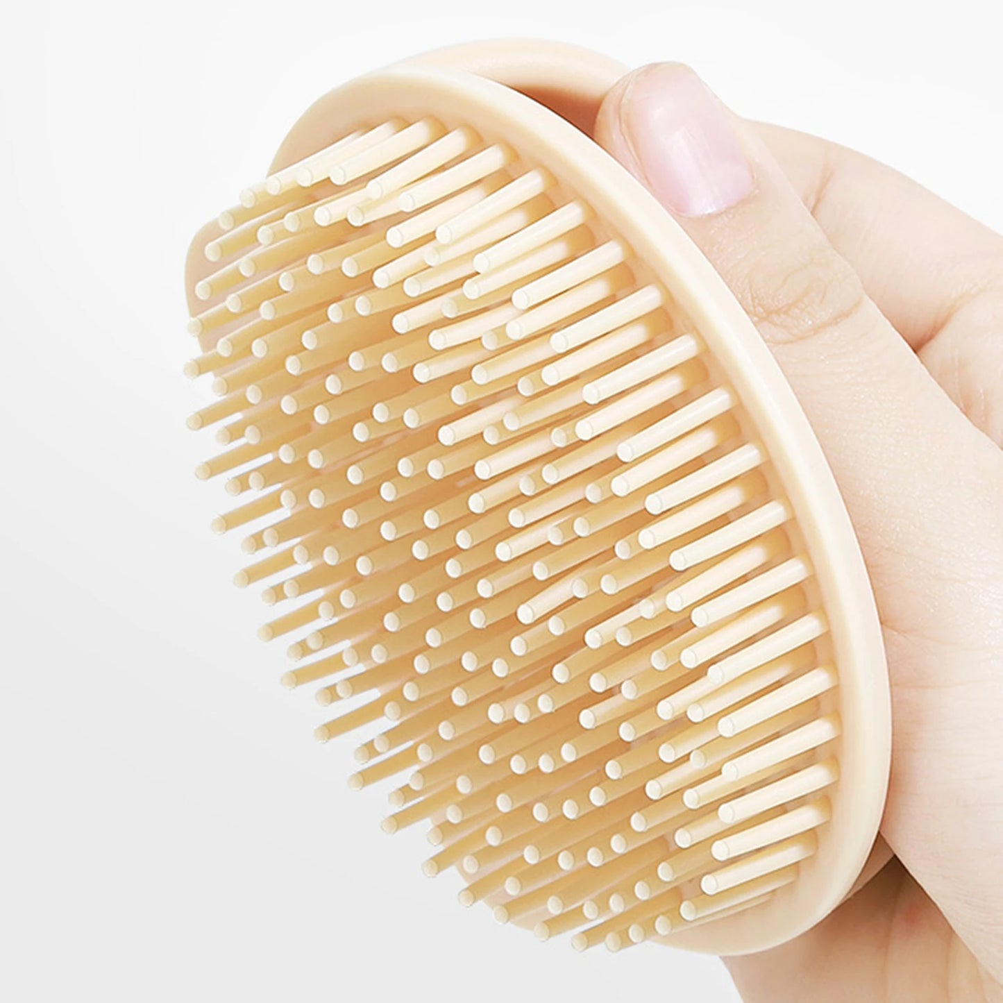 Baby Hair Brush Soft Hair Scalp Massager For Kids Gentle Bathing Shower Head Scrubber Cute Bear Design