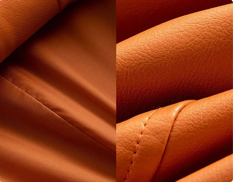 Women's Sheepskin Coat 2024 Autumn New Real Split Sheep Leather Ladies Mid-length Single-Breasted Belt Casual Jacket Outwear